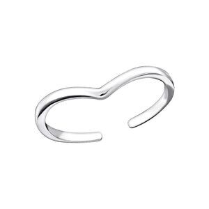Sterling Silver Adjustable Heart Toe Ring